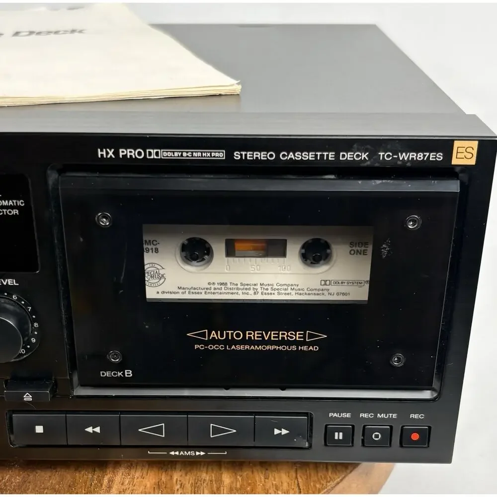 SONY Cassette Deck TC-WR87ES Dolby Serviced New Belts.